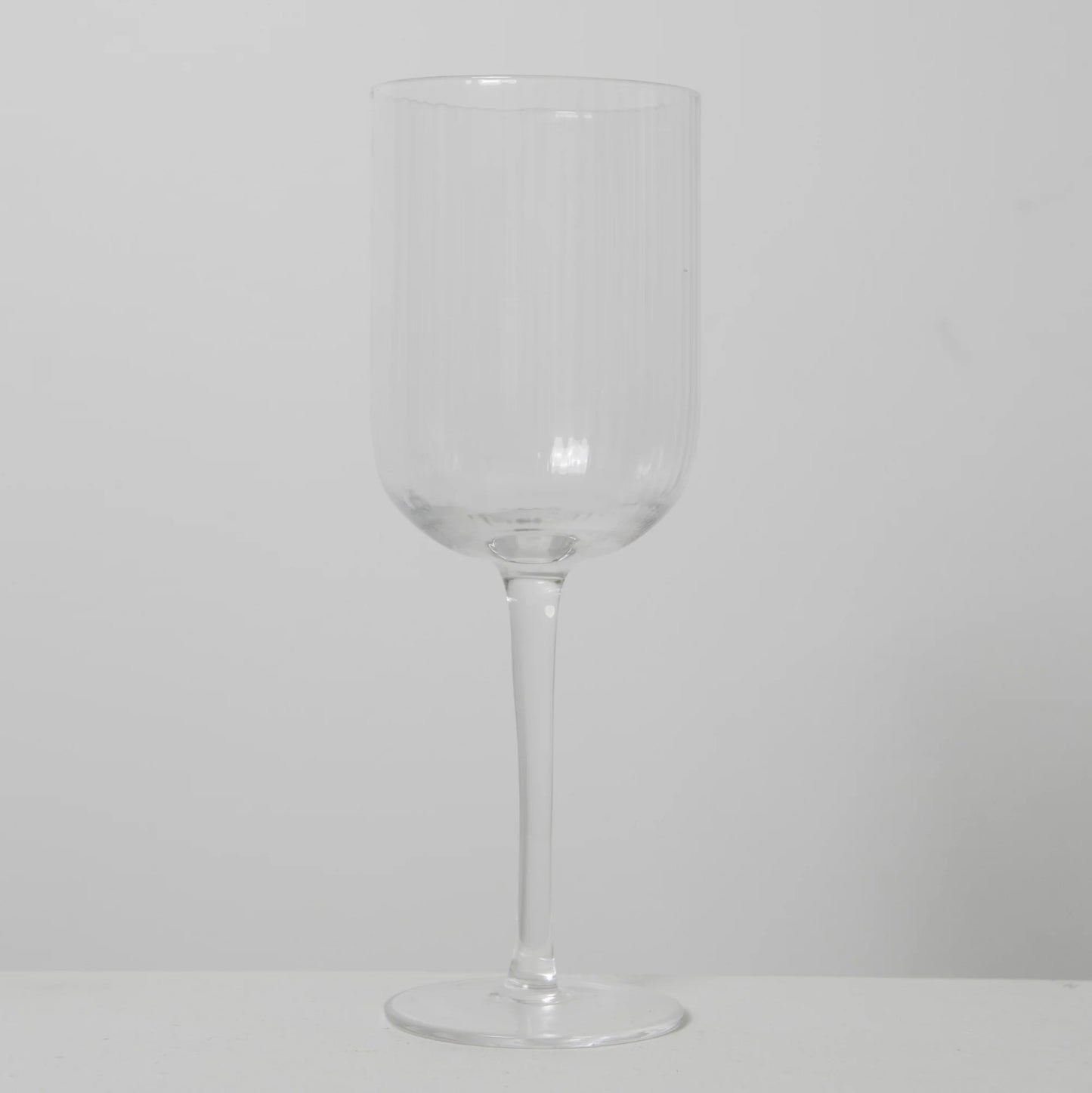 Ivy Ribbed Wine Glasses (S4)