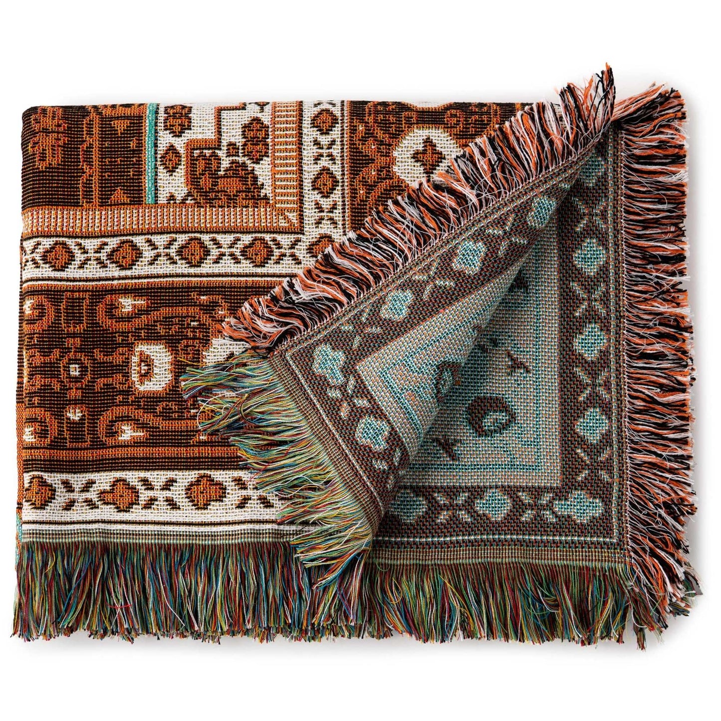 'Norwegian Wood' Woven Picnic Rug/Throw: Regular 130x160cm