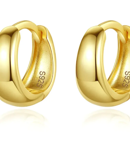 Gold Plated Hoop Earrings