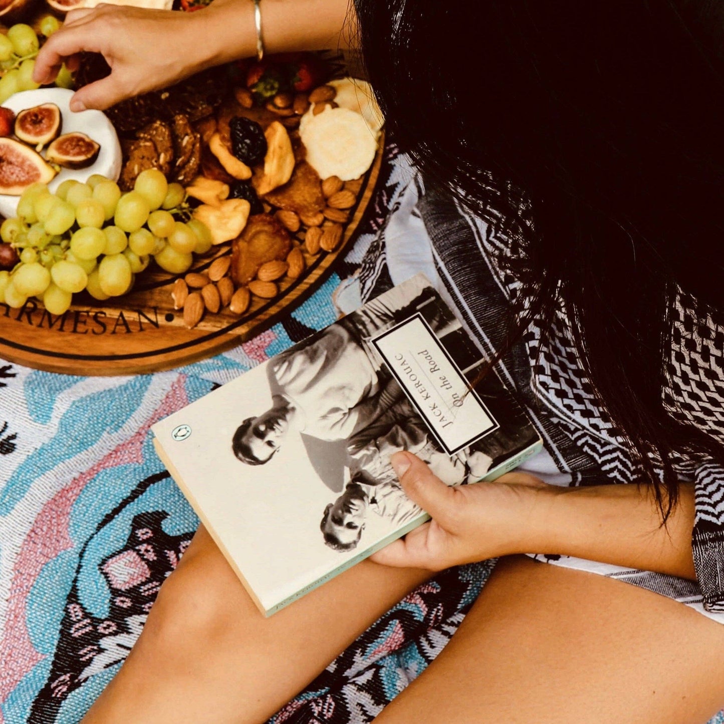 'All You Need is Love' Woven Picnic Rug/Throw: Regular 130x160cm