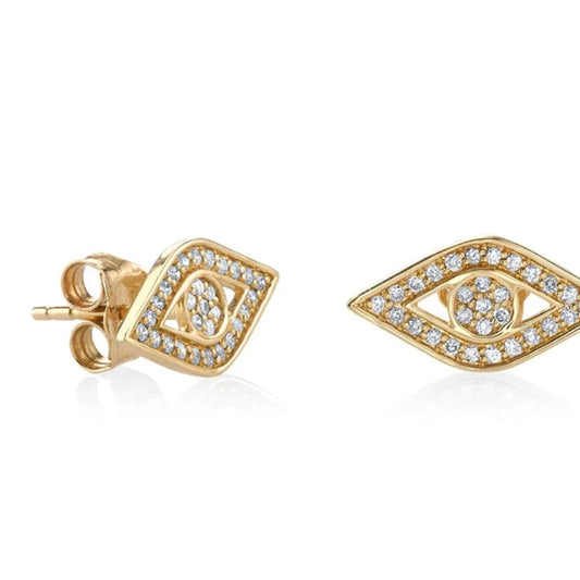 18k Gold Plated Stud Earrings