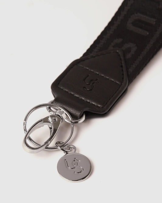 Webbing Wristlet Key chain - Black