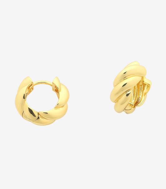 Halo Gold Huggie Earring