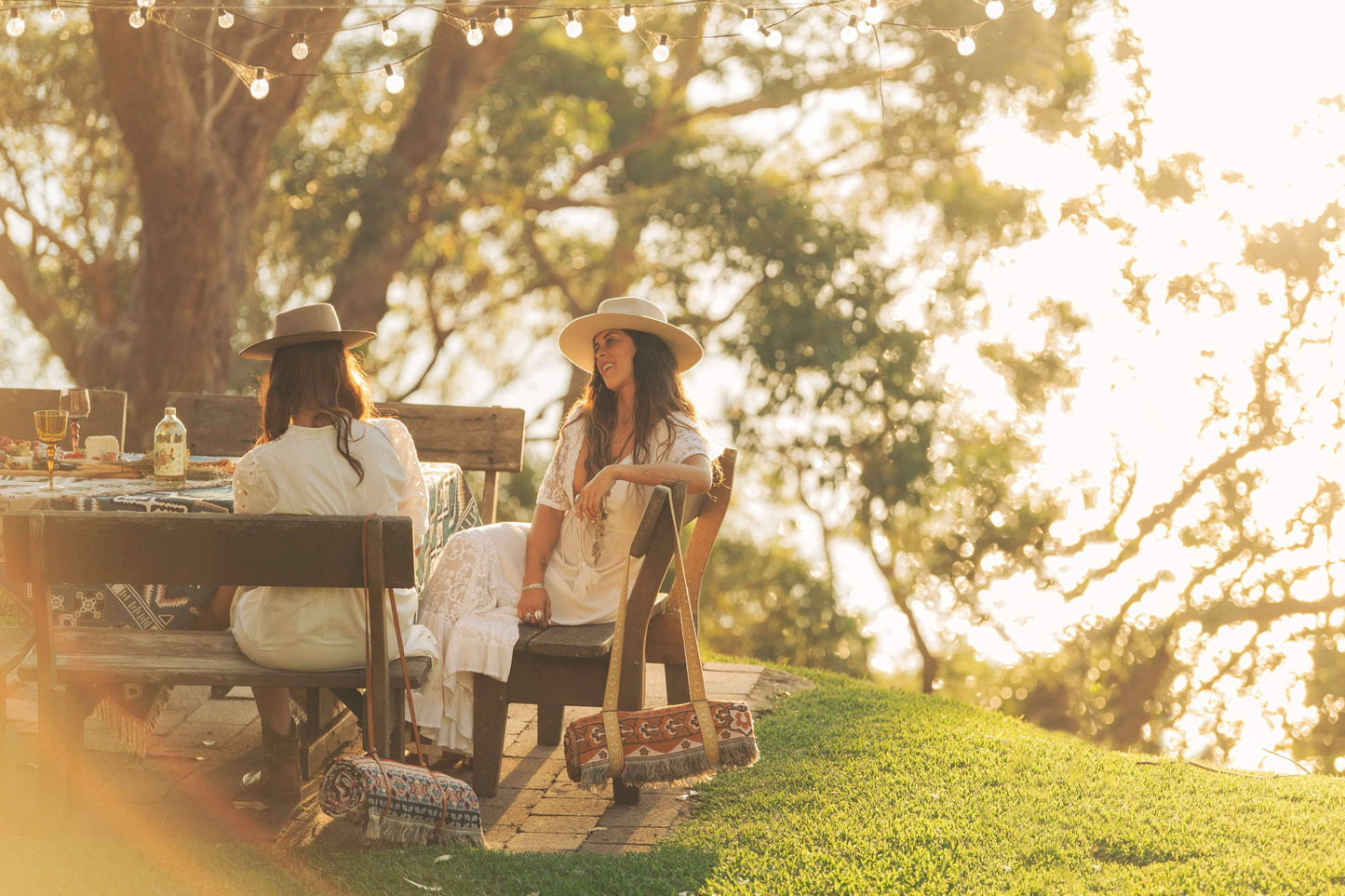 Cotton Carry Strap: Don't Let Me Down - Indigo/White