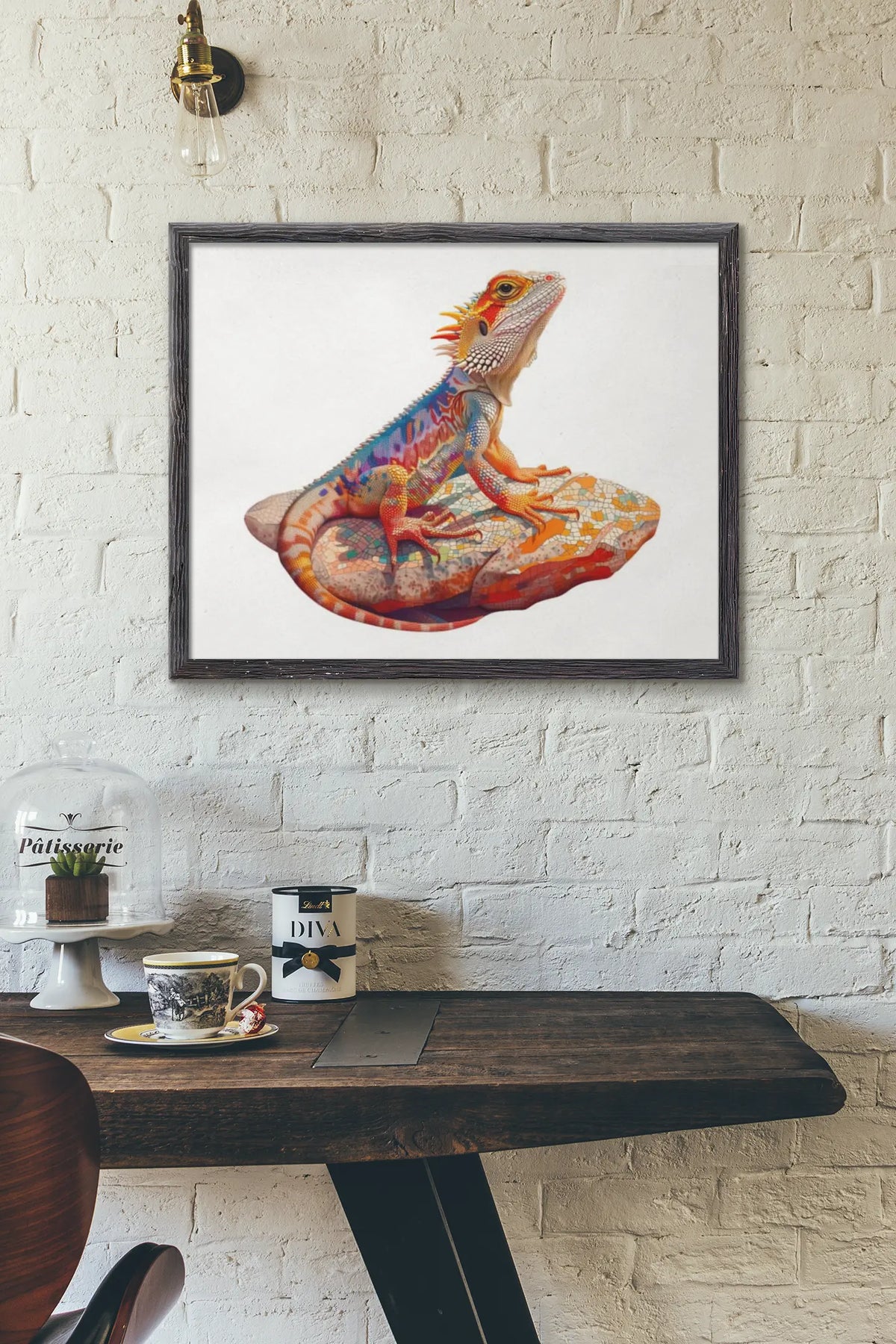 Bearded Dragon Sun Seeker ~ Decorative Wooden Puzzle