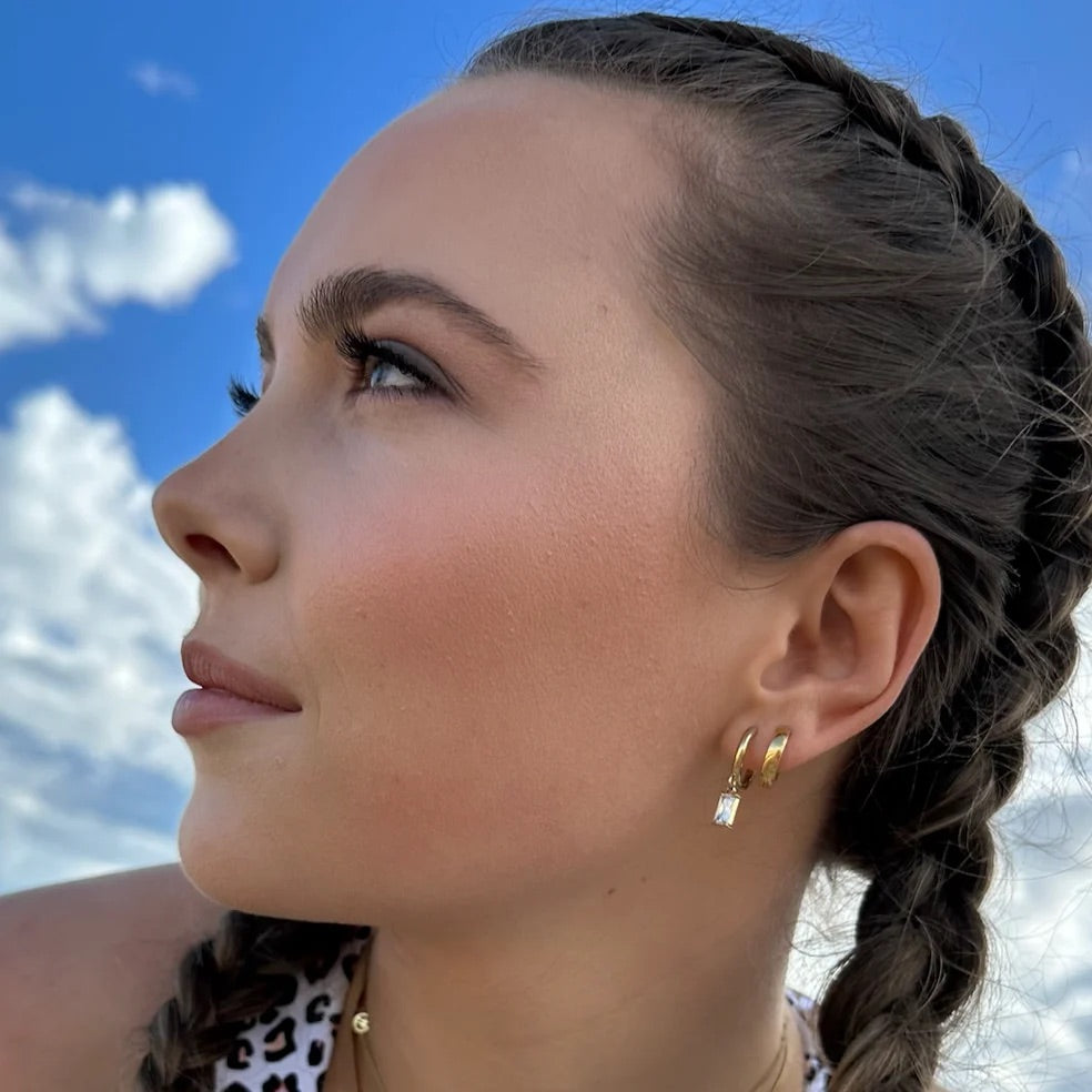 Trackside Huggie Earring