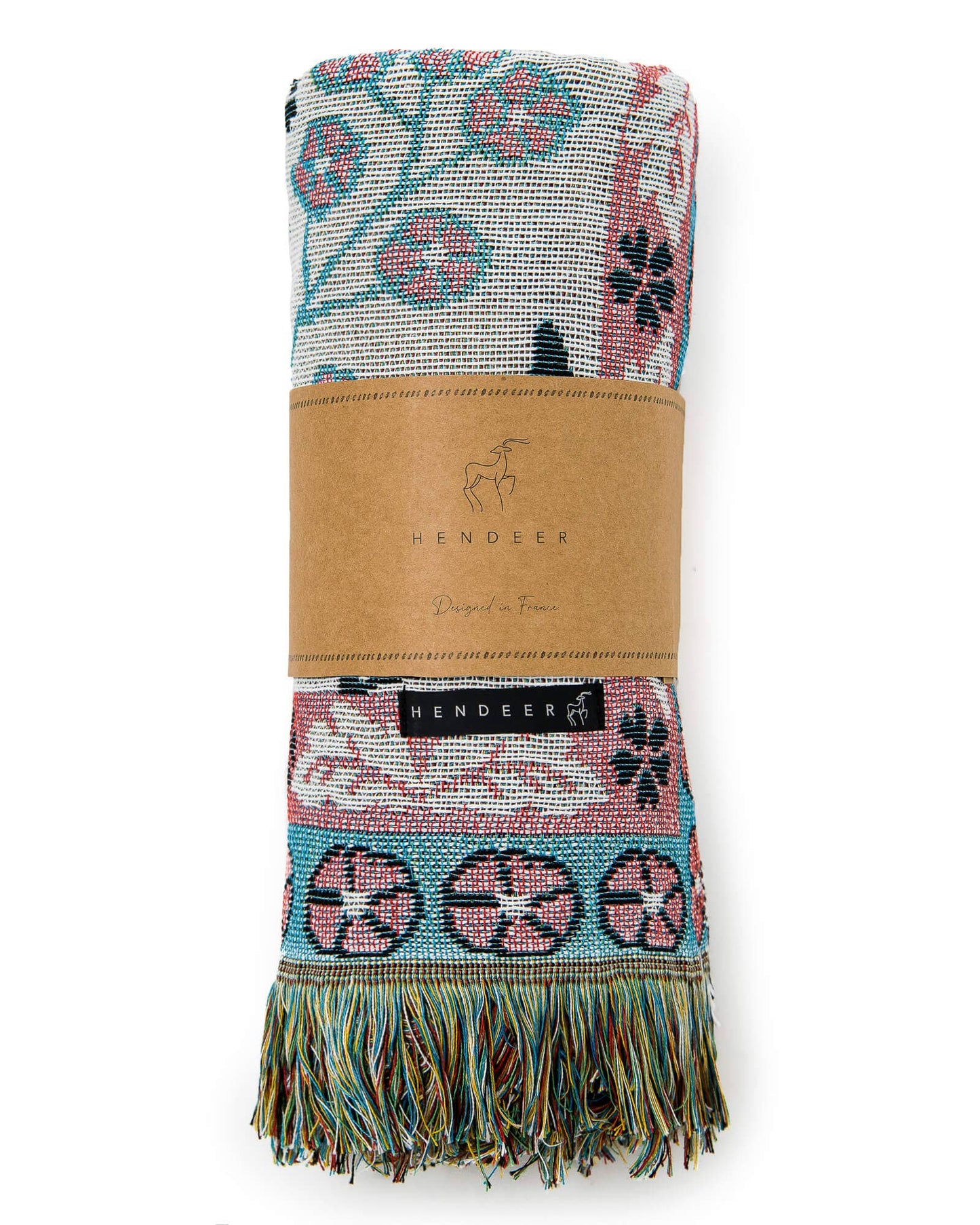 'All You Need is Love' Woven Picnic Rug/Throw: Regular 130x160cm