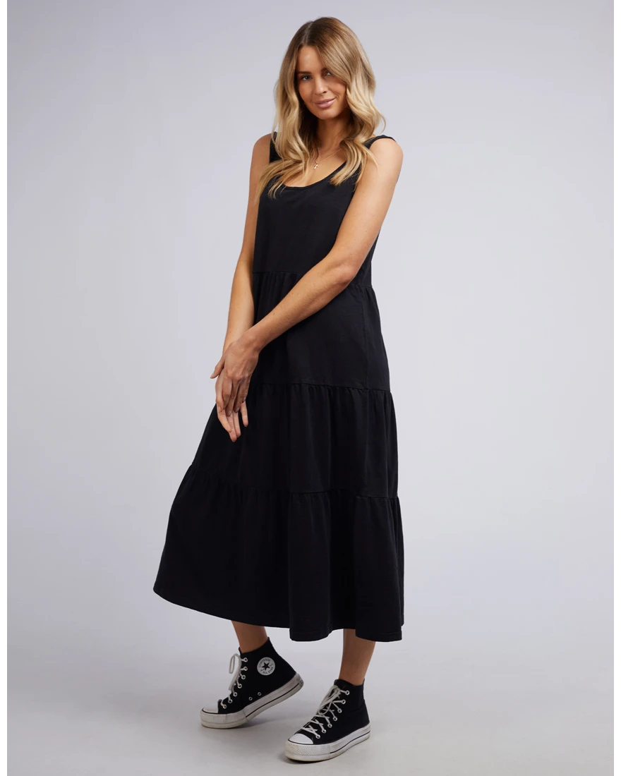 Sophie Midi Dress - Black