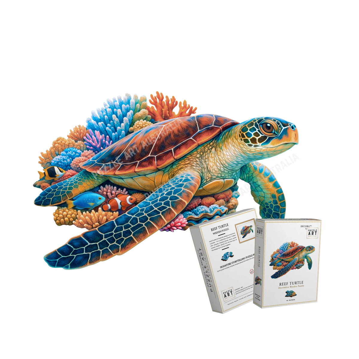 Green Sea Turtle Wooden Puzzle