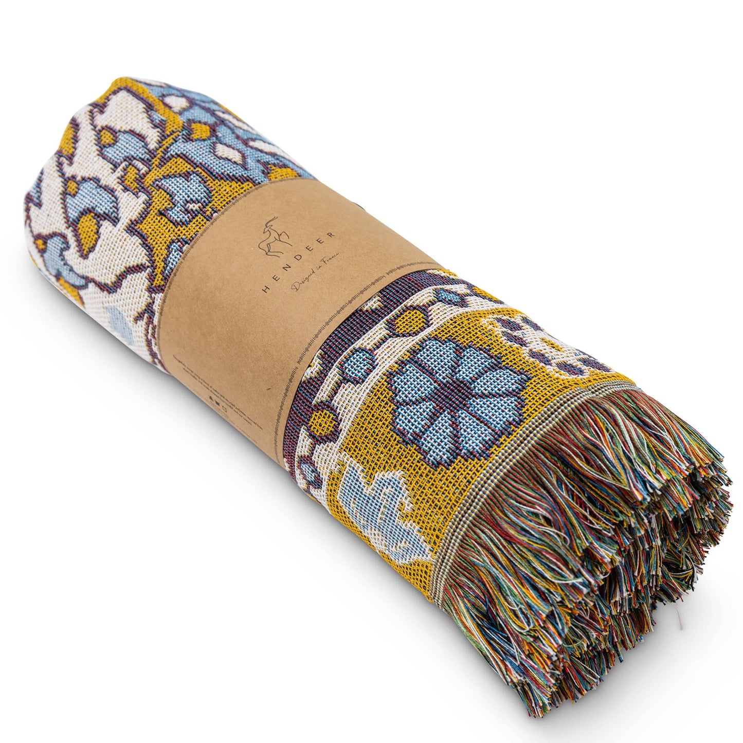 'Every Little Thing' Woven Picnic Rug/Throw: Regular 130x160cm