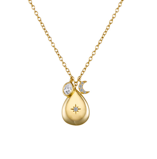 Celest Pendant Necklace Gold