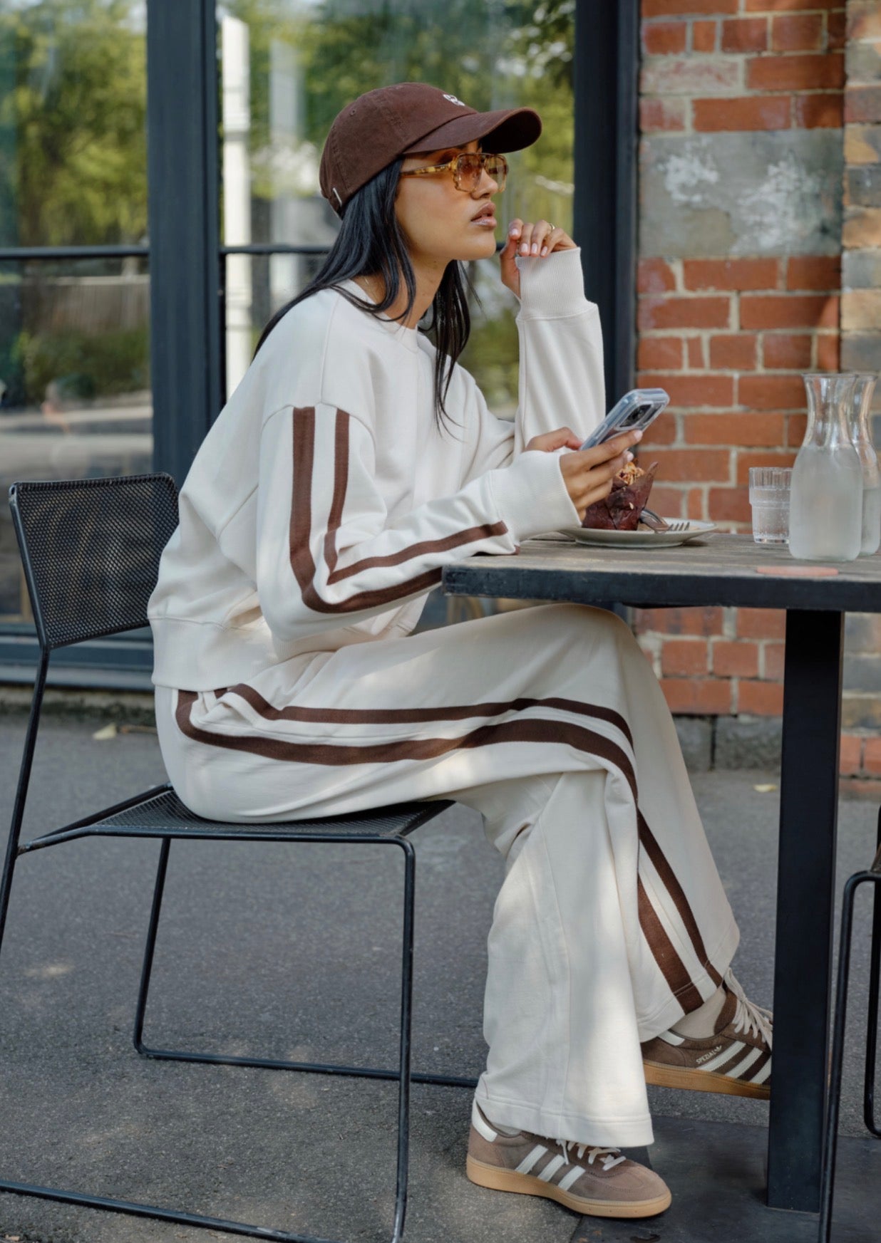 Gigi Wide Leg Terry Trackpant