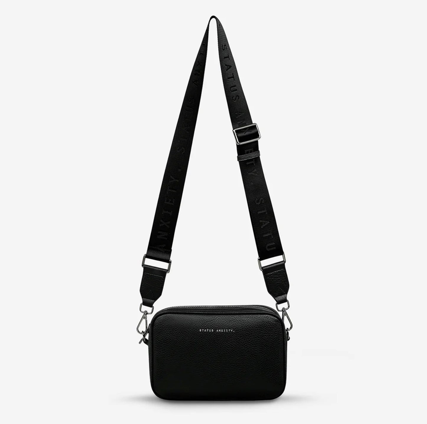 Plunder Bag with Webbed Strap - Black