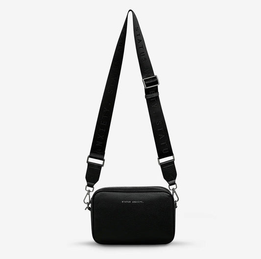 Plunder Bag with Webbed Strap - Black