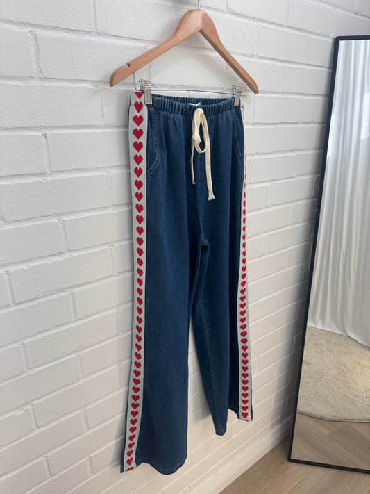 Frankie Denim Heart Pants