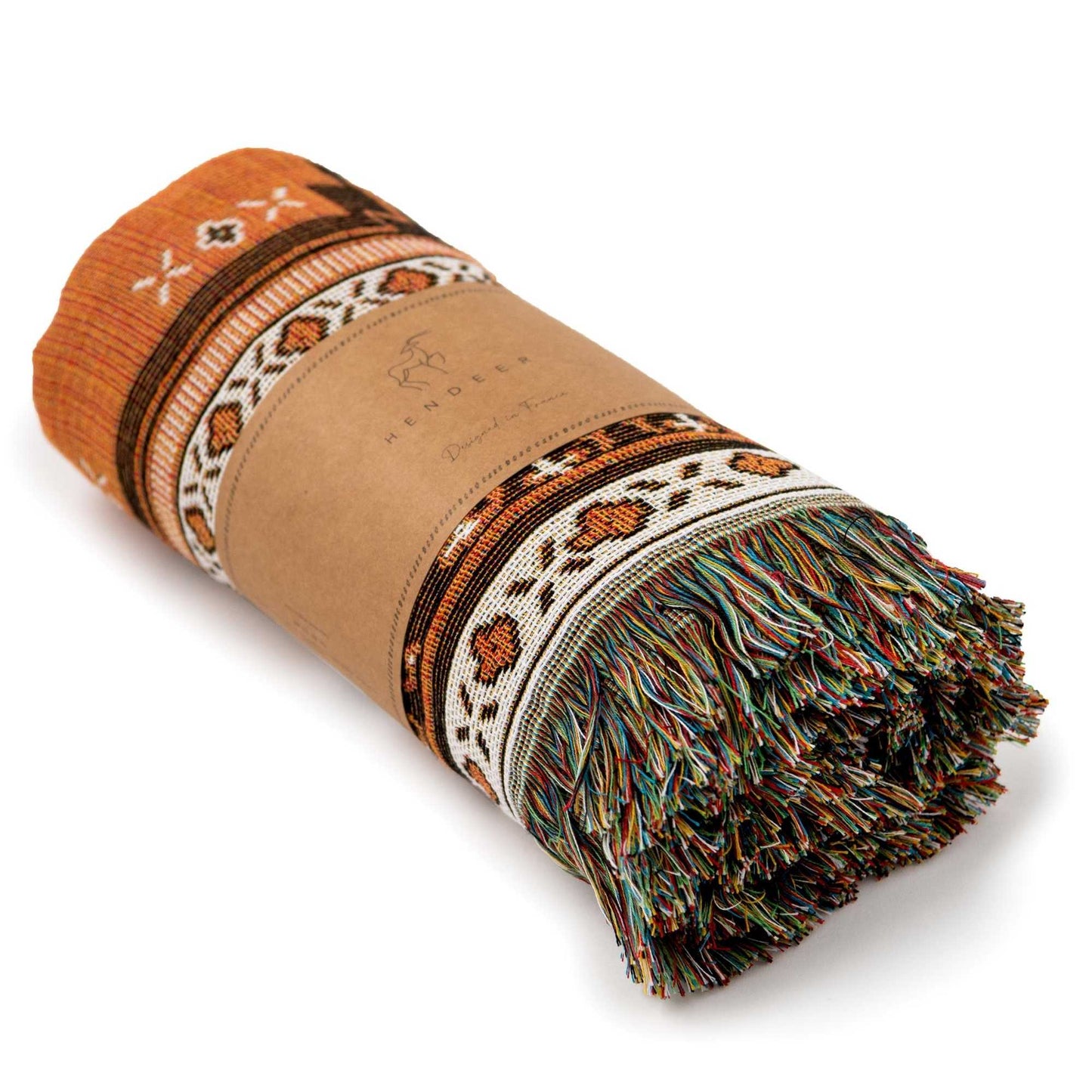 'Norwegian Wood' Woven Picnic Rug/Throw: Regular 130x160cm