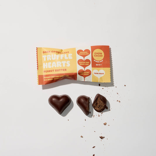 Truffle Hearts Peanut Butter Caramel Twin Pack: Single