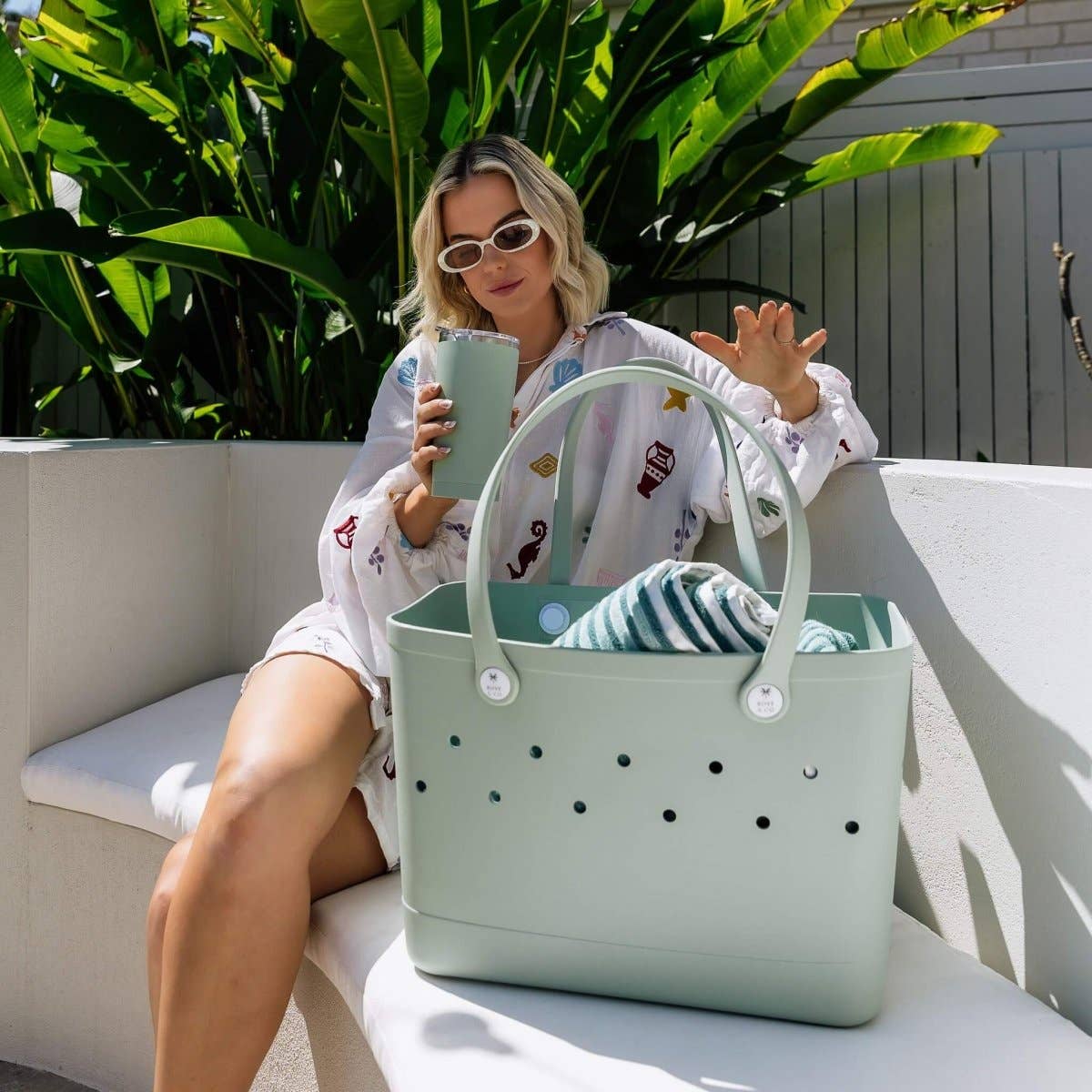 Maxi Tribe Bag in Sea Glass - Limited Edition