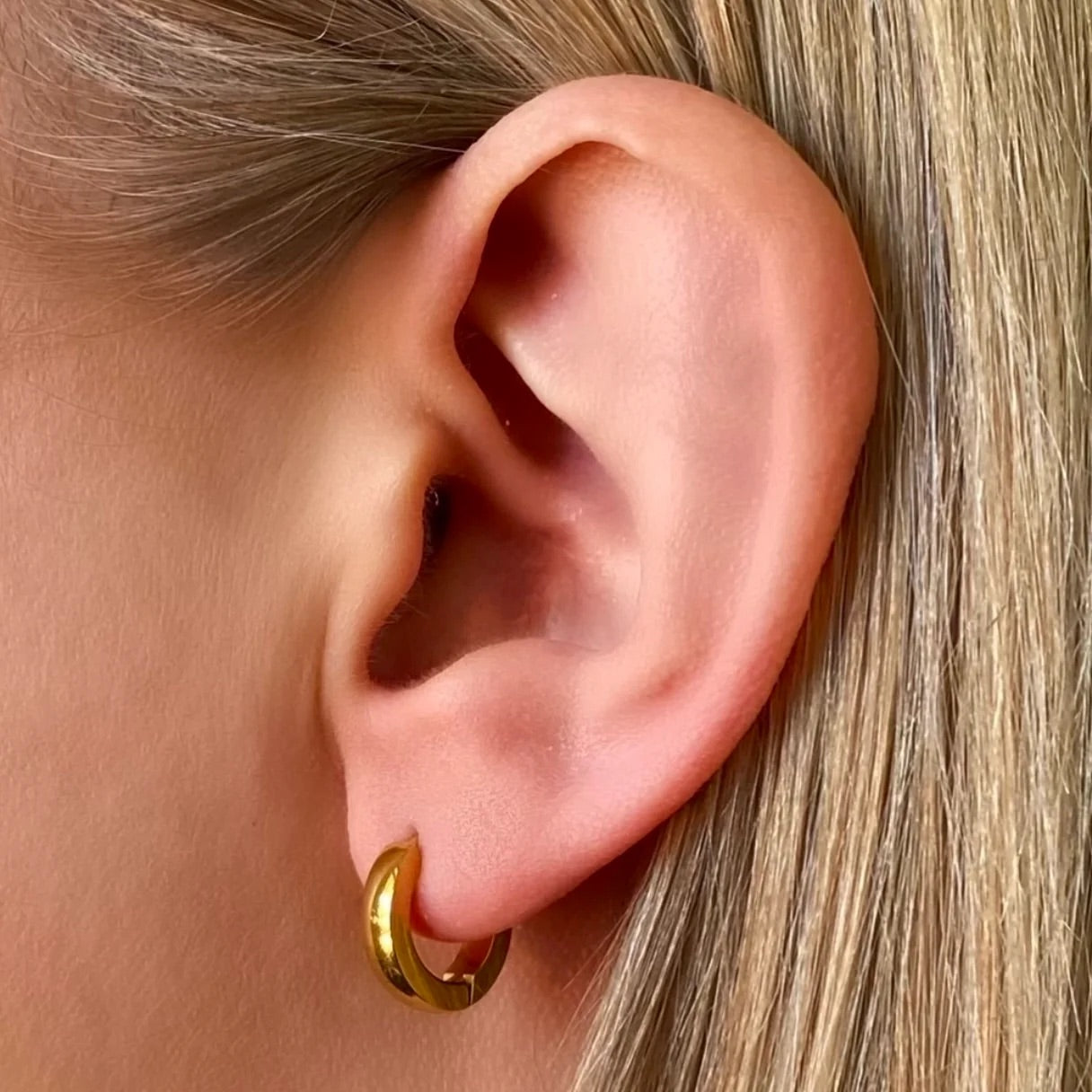 Trackside Huggie Earring