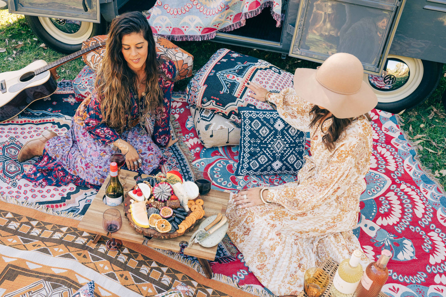 'You'll Be Mine' Woven Picnic Rug/Throw: Regular 130x160cm