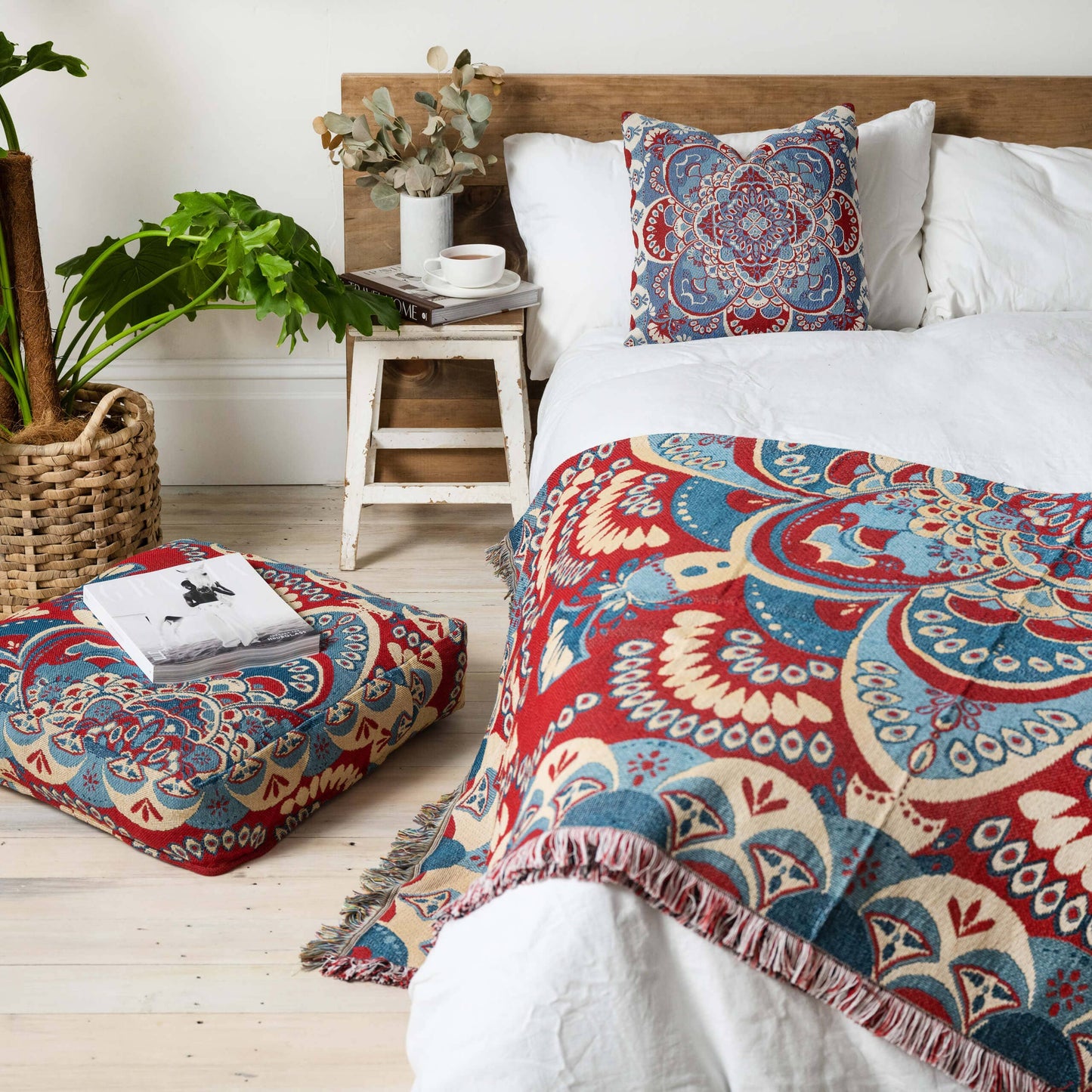 'You'll Be Mine' Woven Picnic Rug/Throw: Regular 130x160cm