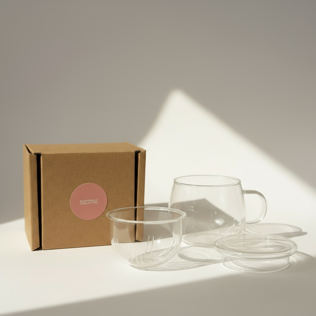 Glass infuser cup