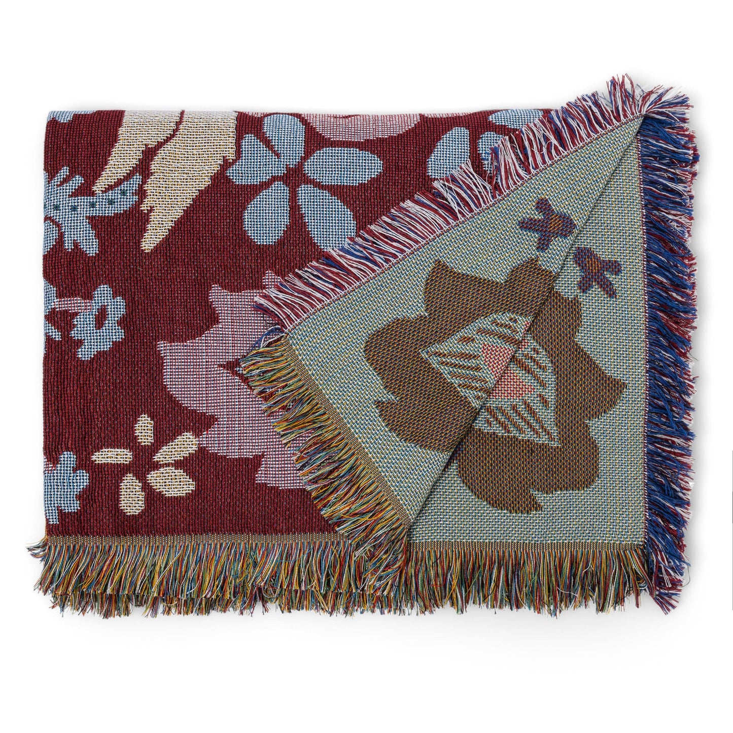 'Magical Mystery' Woven Picnic Rug/Throw: Regular 130x160cm