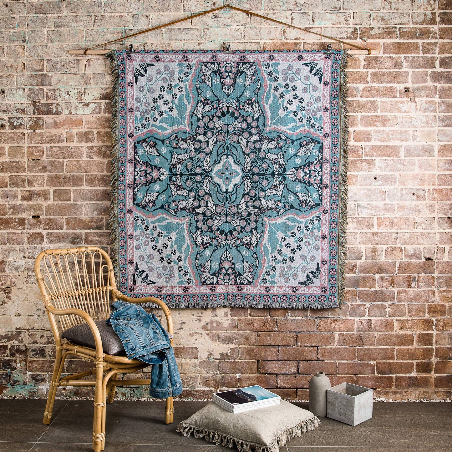 'All You Need is Love' Woven Picnic Rug/Throw: Regular 130x160cm