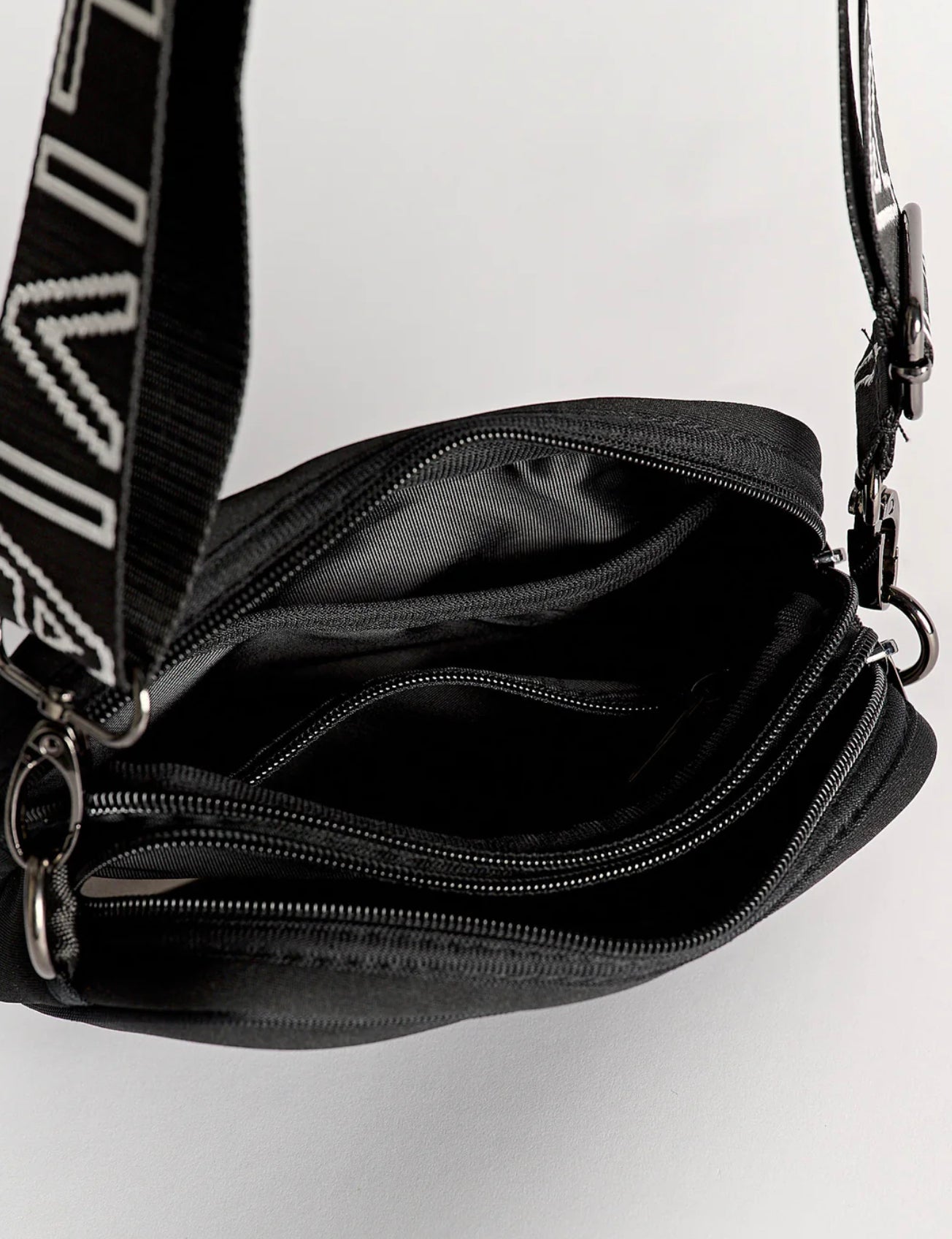 Balance Neoprene Crossbody Bag Black