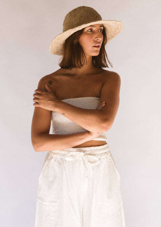 Polly Short Brim Hat // Natural