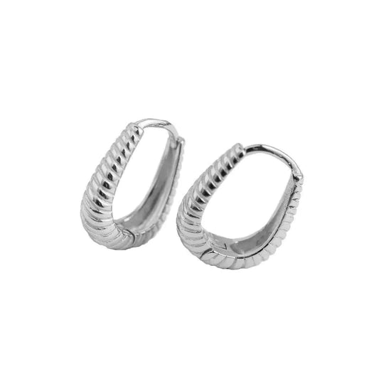 Huggies Sterling Silver Hoop Earrings