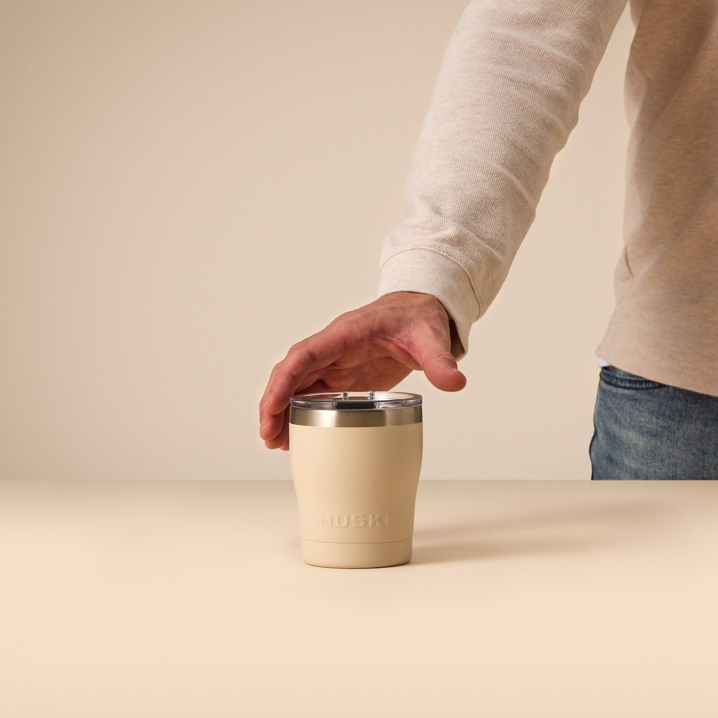 Huski Short Tumbler 2.0 - Sand Beige (Limited Release)