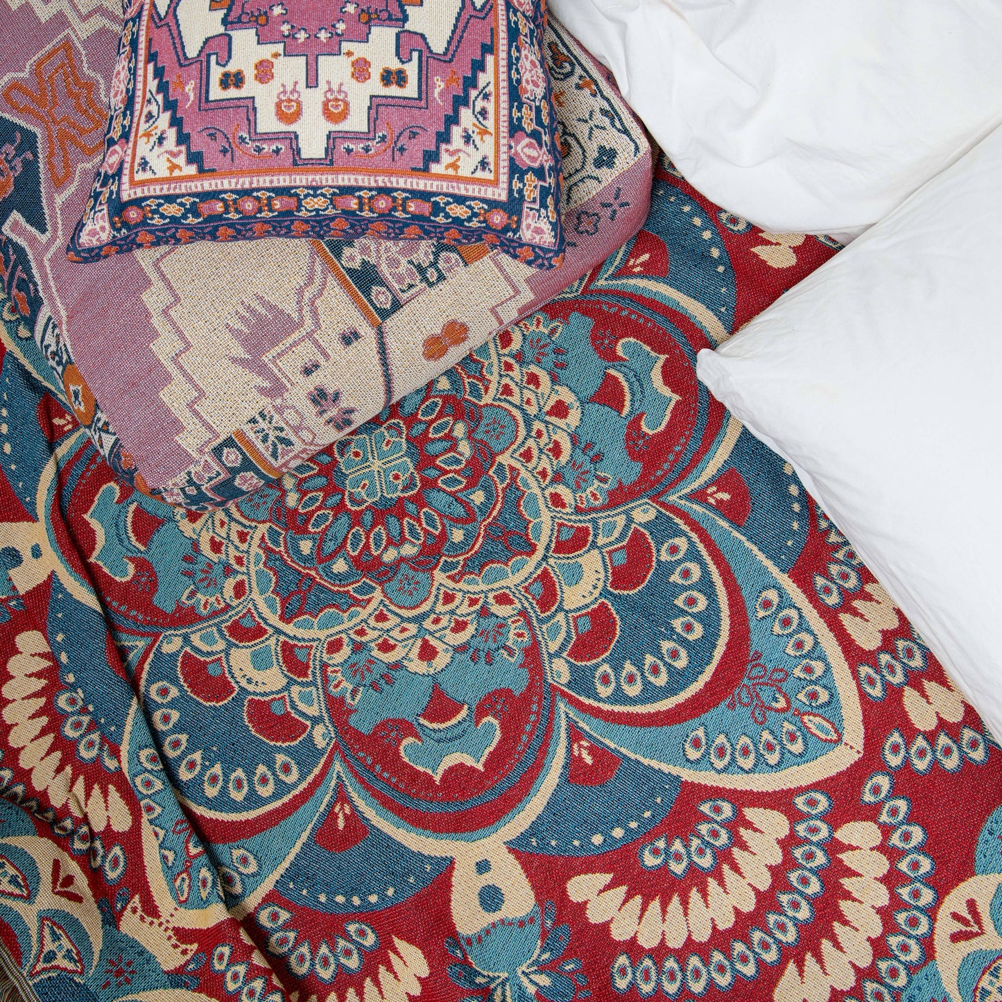 'You'll Be Mine' Woven Picnic Rug/Throw: Regular 130x160cm