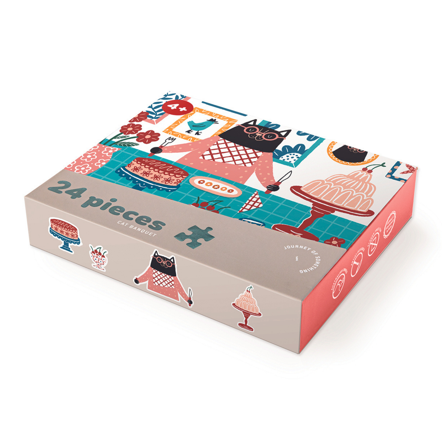 24 Piece Kids Puzzle  - Cat Banquet