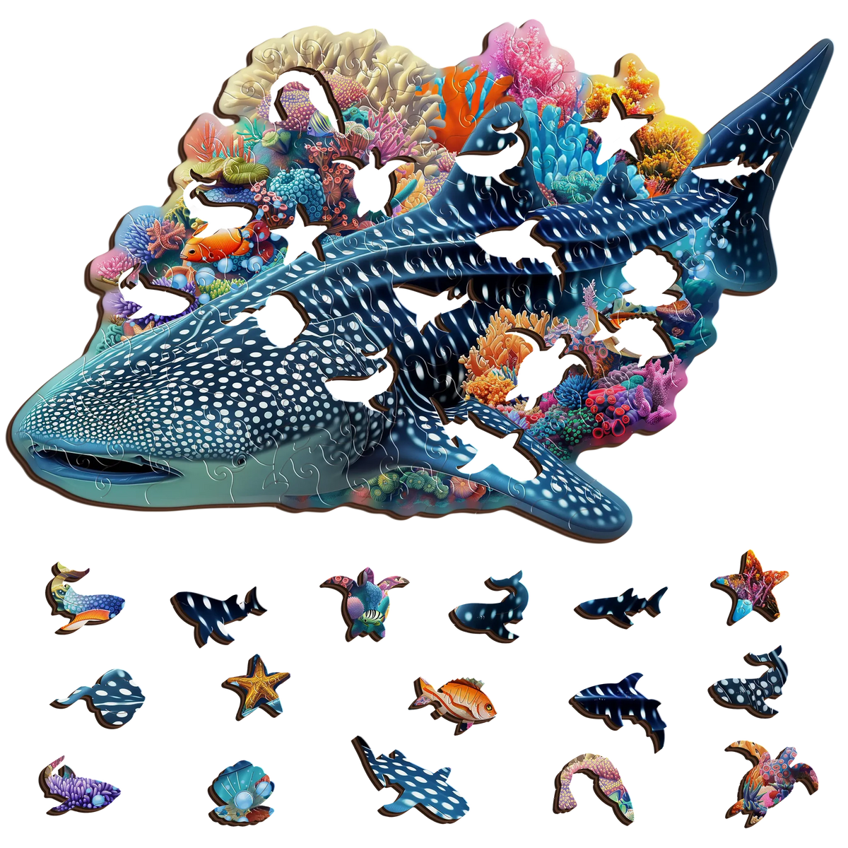 Whale Shark ~ Decorative Wooden Puzzle