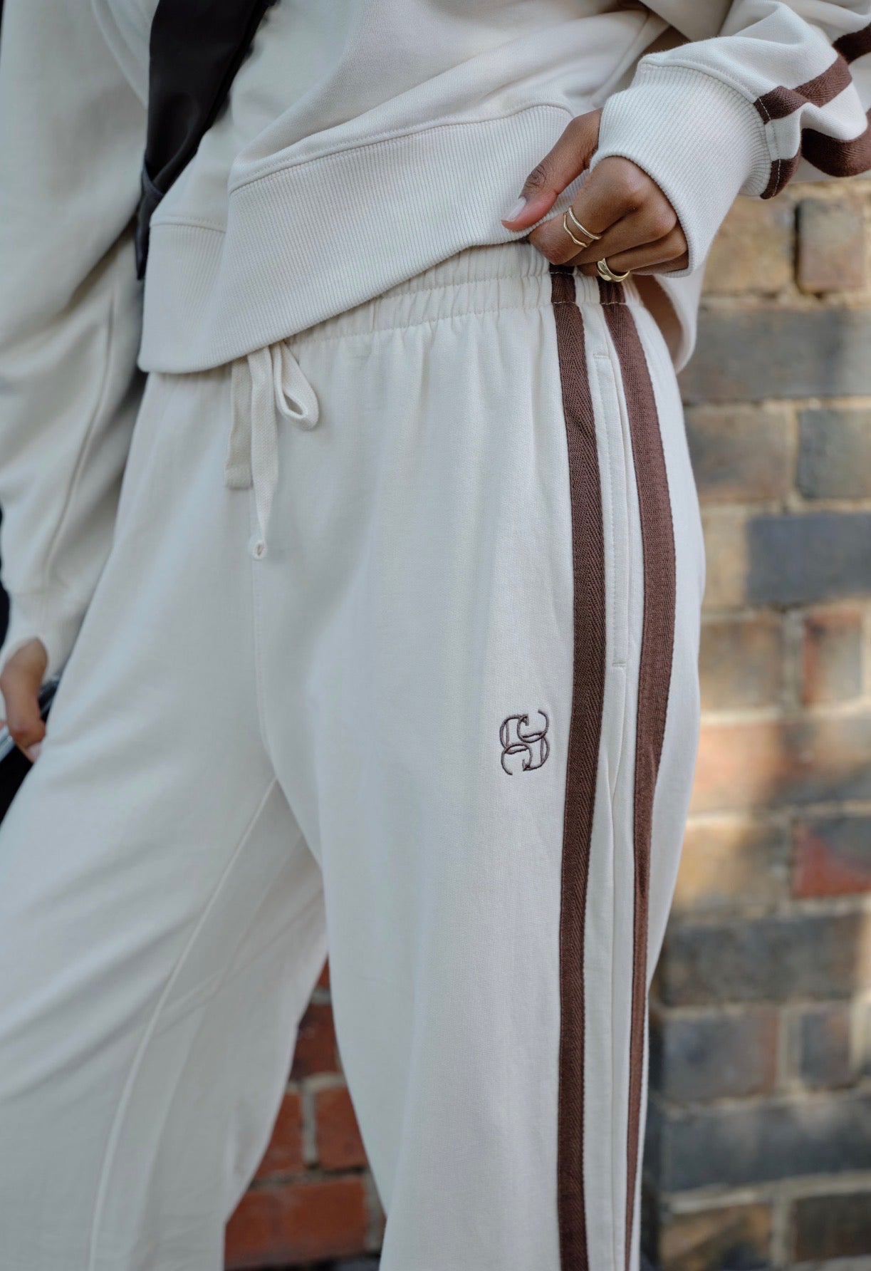 Gigi Wide Leg Terry Trackpant