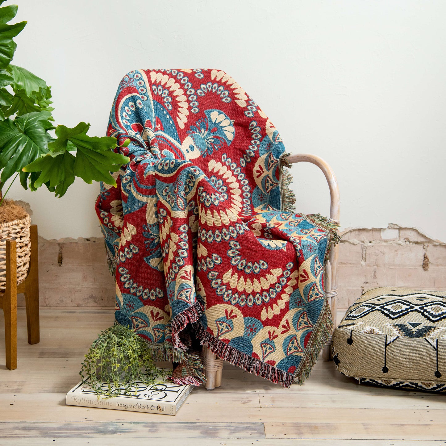 'You'll Be Mine' Woven Picnic Rug/Throw: Regular 130x160cm