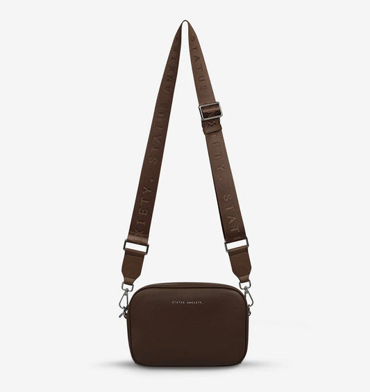 Plunder Bag with Webbed Strap - Cocoa