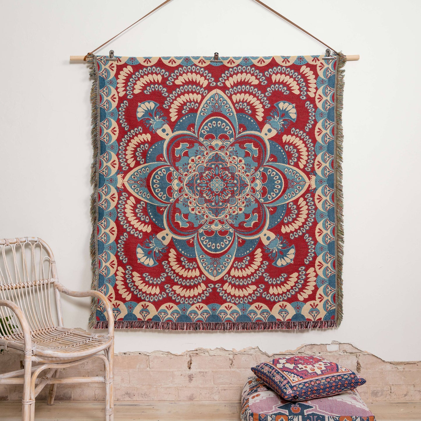 'You'll Be Mine' Woven Picnic Rug/Throw: Regular 130x160cm