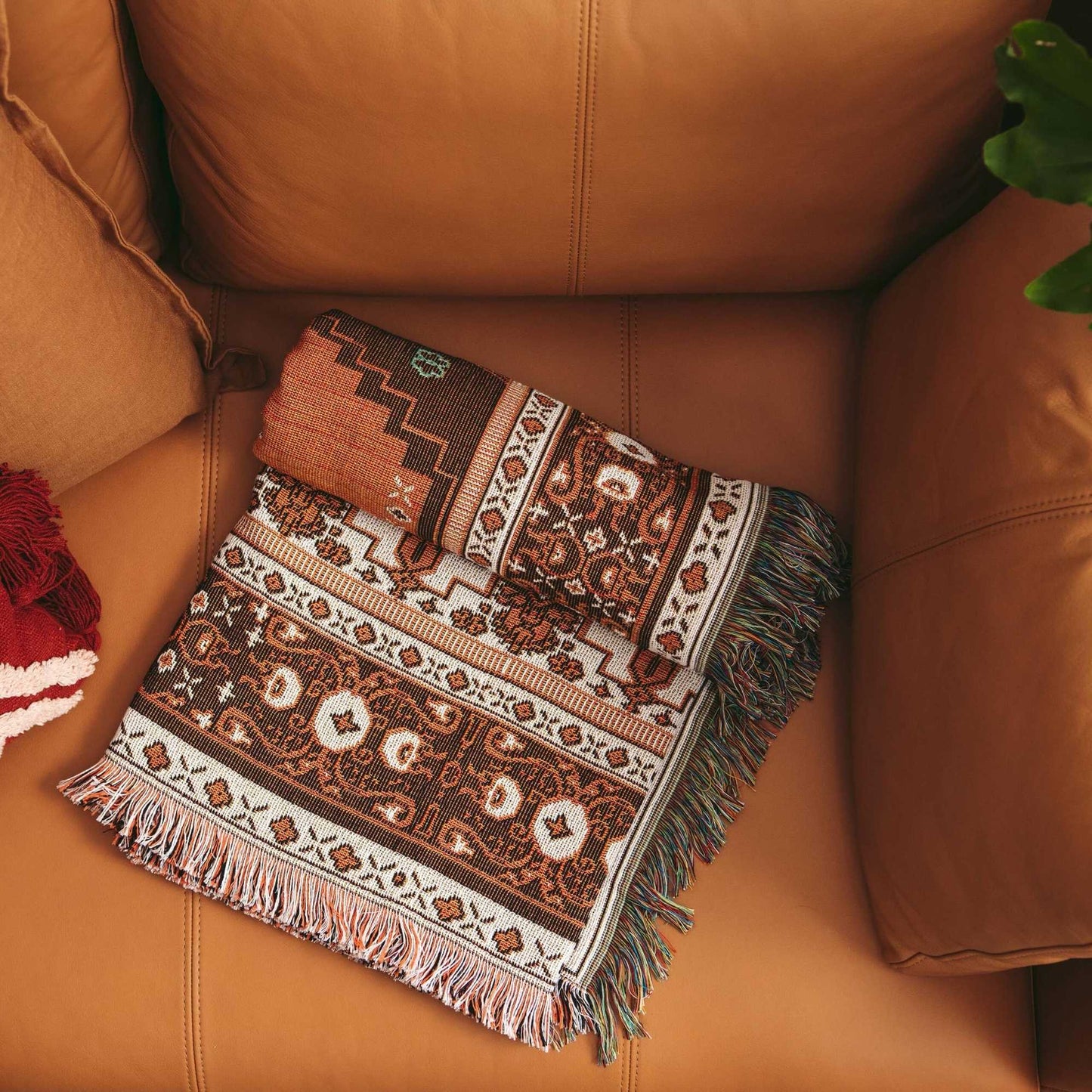 'Norwegian Wood' Woven Picnic Rug/Throw: Regular 130x160cm