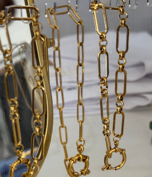 Gold Charm Bracelet Chains