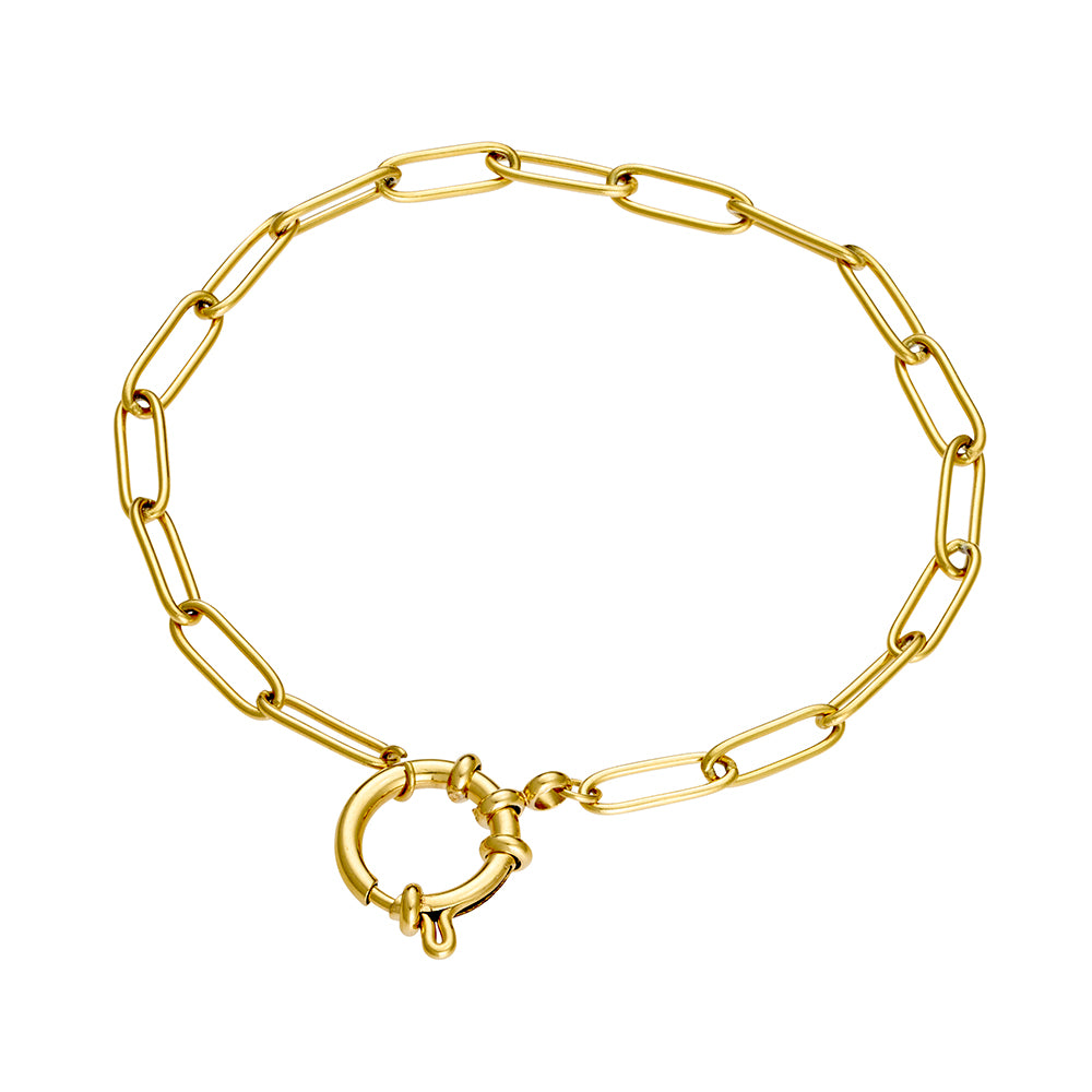 Gold Charm Bracelet Chains