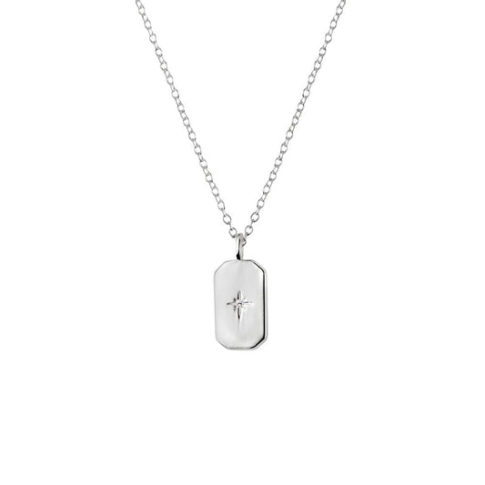 Taya Pendant Necklace Silver
