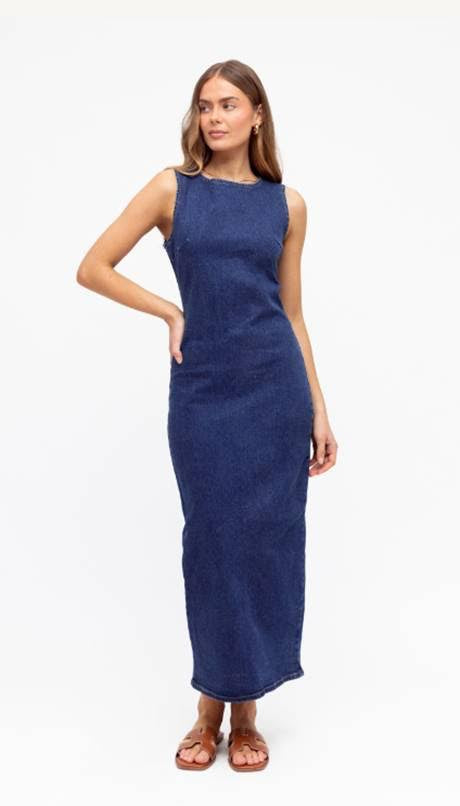 Claudette Denim Maxi