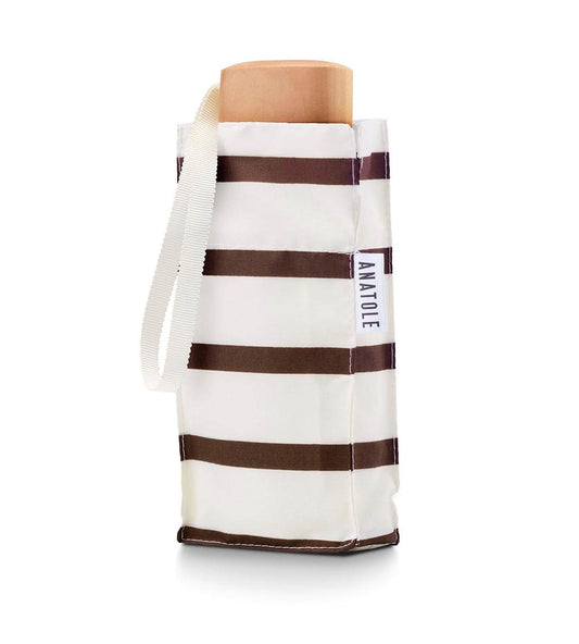 Anatole Umbrella - Striped Caramel