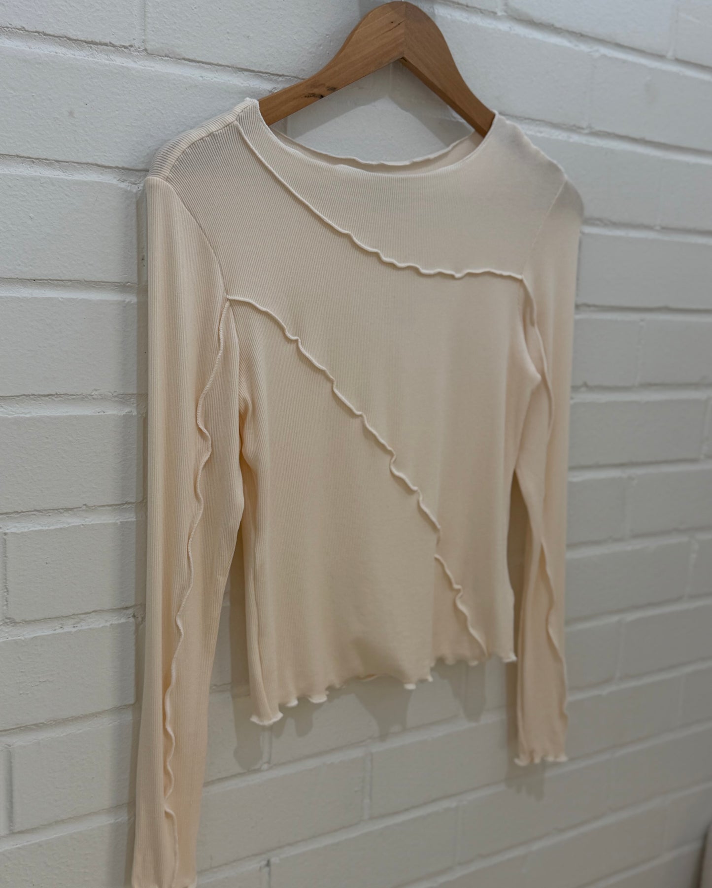Ava Seam Top Ivory