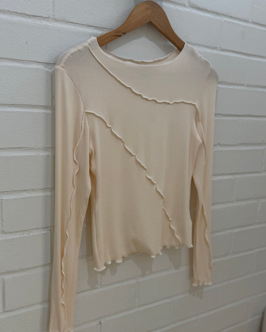 Ava Seam Top Ivory