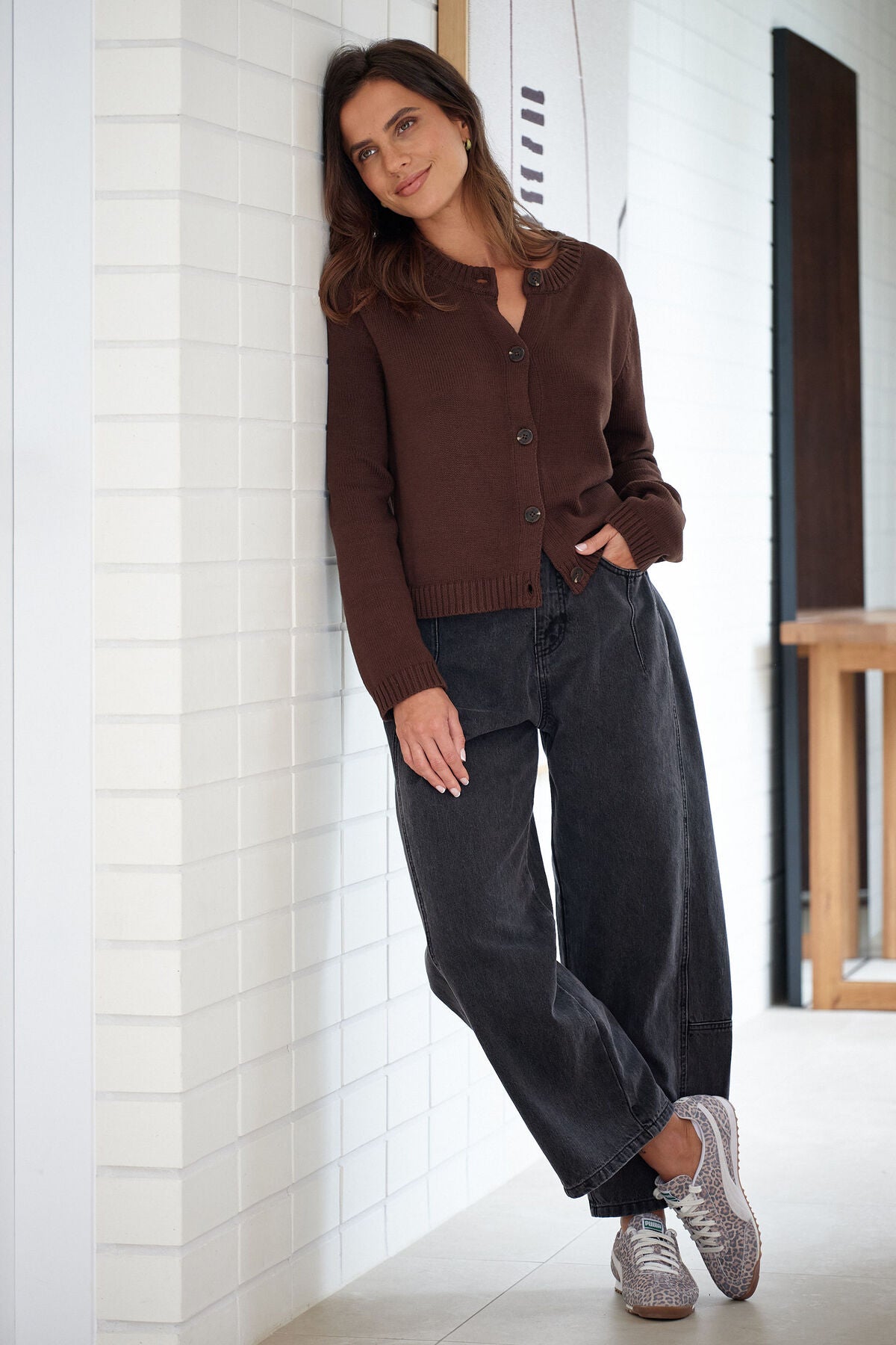 Darted Barrel Jean - BlackWash