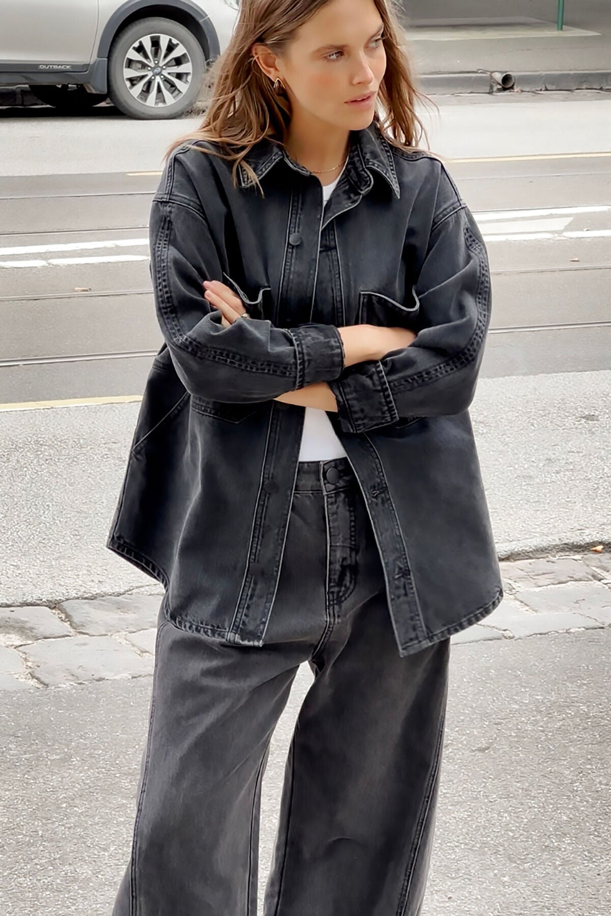 Bobbi Side Pocket Denim Shacket