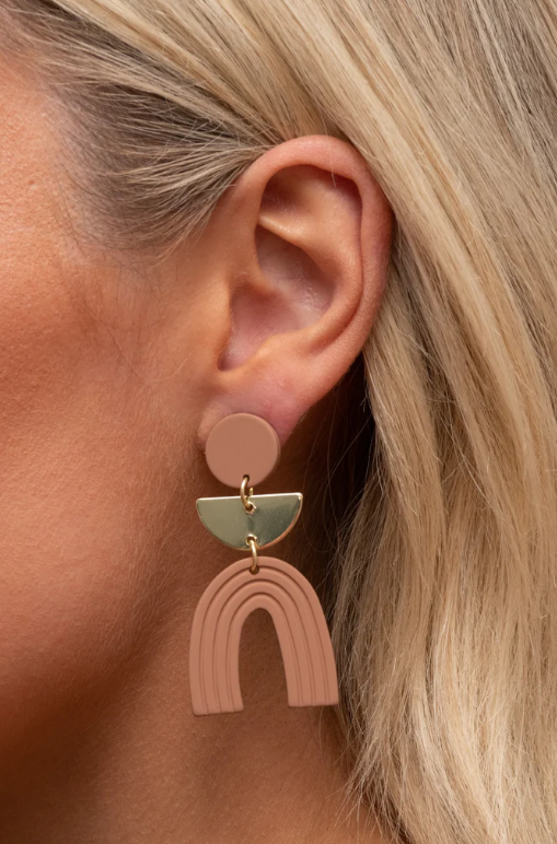 Gael Earring - Natural & Gold